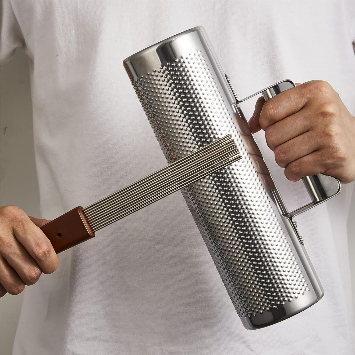 Yeshone 2 Pcs Guira Dominicana Guiro Comb 12 Inch Professional Guiro Instrument