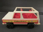 Vintage Fisher Price 1979 Little People Station Wagon Jeep Camping Truck #992