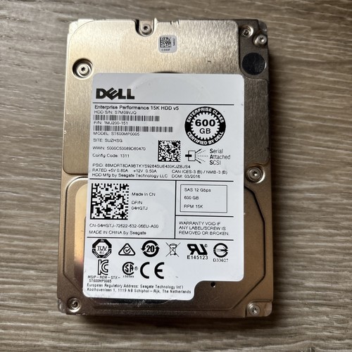 Seagate ST600MP0005 600GB 2.5" SAS 15K Internal Server Drive HDD Tested DoD Wipe