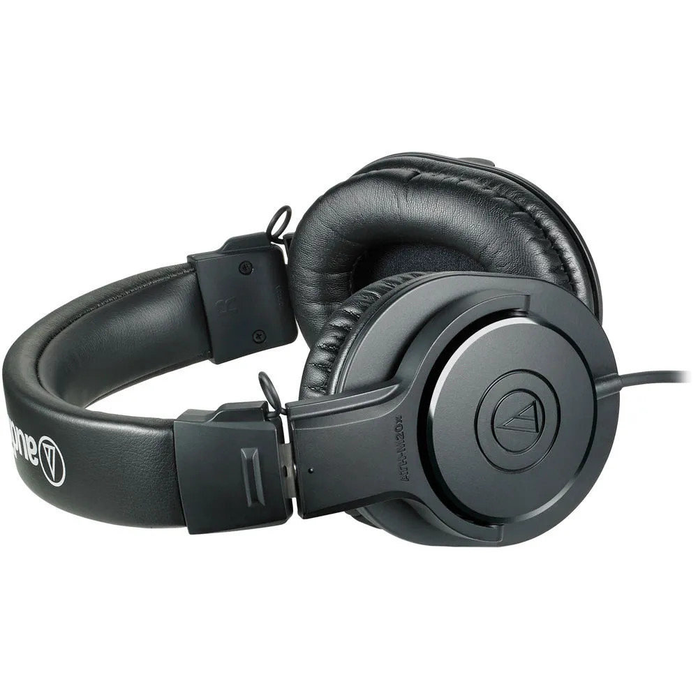 Audio-Technica ATH-M20x Headphones w/ HH7000 Stand & Calrad 42-222