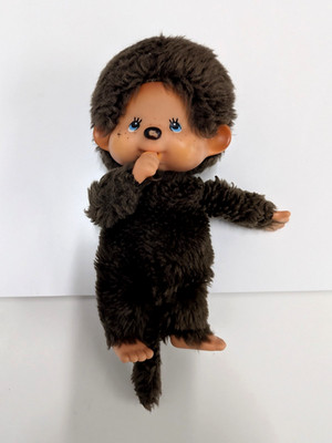Vintage Sekiguchi Monchhichi Monkey Doll 1974 Made in Japan 23.5cm Original Tag
