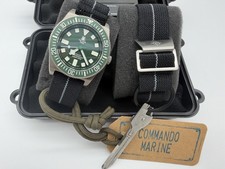 Tactical Frog Titanium NH35A Mechanical Watch Green Bezel Green Dial Fixed Lugs