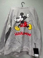 lululemon x Disney Steady State Pullover Hoodie Mickey Mouse Heathered Grey Size