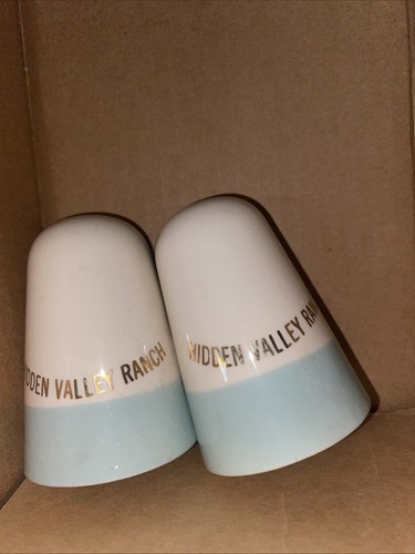 Vintage Rodeo Cowboy "Hidden Valley Ranch " Salt and Pepper Shakers western - Bild 3 von 7