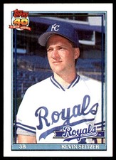Kevin Seitzer 1991 Topps #695 Royals MLB READ FREE SHIPPING AutographDen