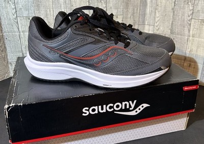 Saucony Cohesion 17 Shoes Mens Size 9 Wide Gray Running VERSARUN S20944-101