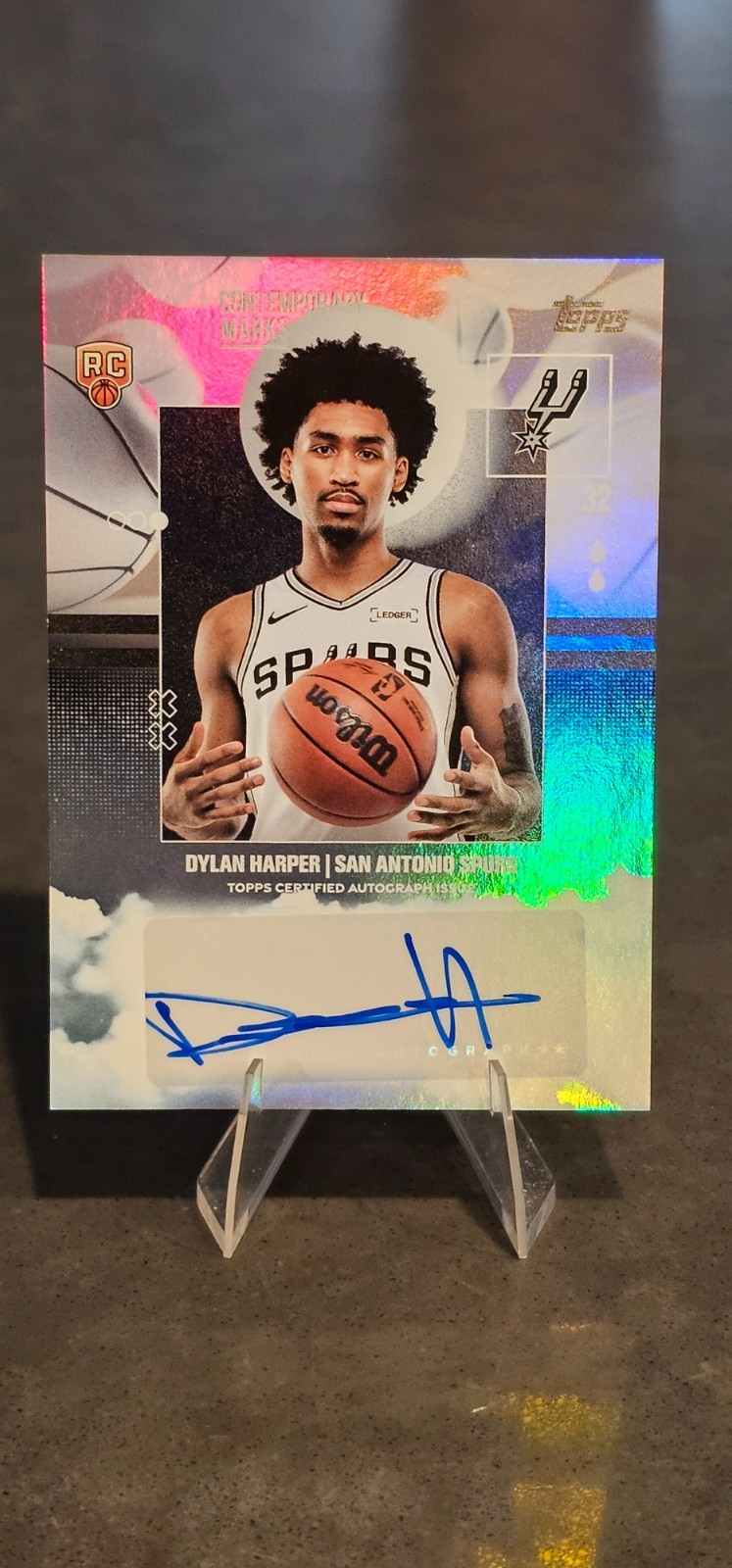 2025-2026 TOPPS BASKETBALL DYLAN HARPER CONTEMPORARY MARKS HOLO AUTOGRAPH