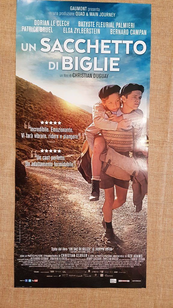 Locandina originale film Un sacchetto di biglie (1975) - Regia di Jacques Doillon