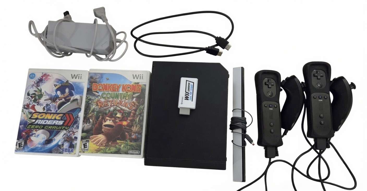 Nintendo Wii Console Bundle Black (Reknewed)