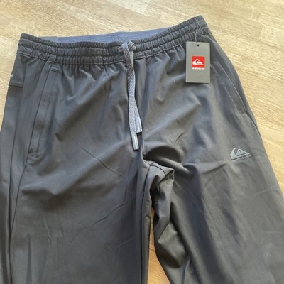 Quiksilver Warp Knit Jogger Pants Black Onyx Mens Size Medium NWT $70