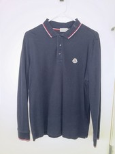 Moncler Men's Long Sleeve Polo Shirt Size L MAGLIA POLO MANICA LUNGA
