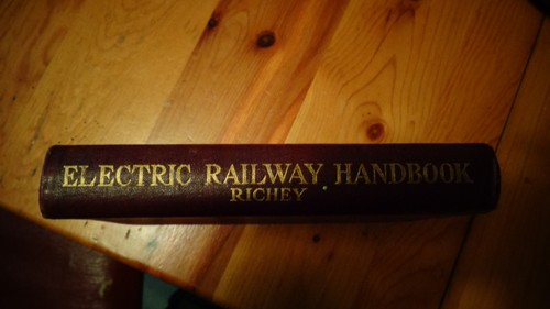 electric railway handbook 1924 richey hardback