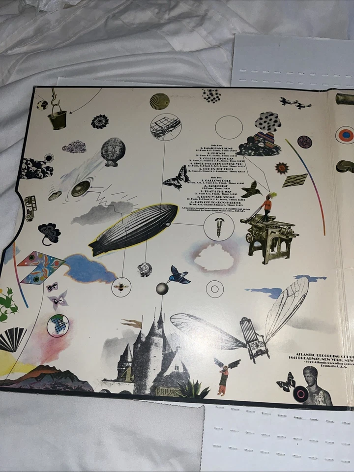 Led Zeppelin III 1970 LP Original US 1st Press Do What Thou Wilt SD 7201 GF Hype - Image 2 of 4