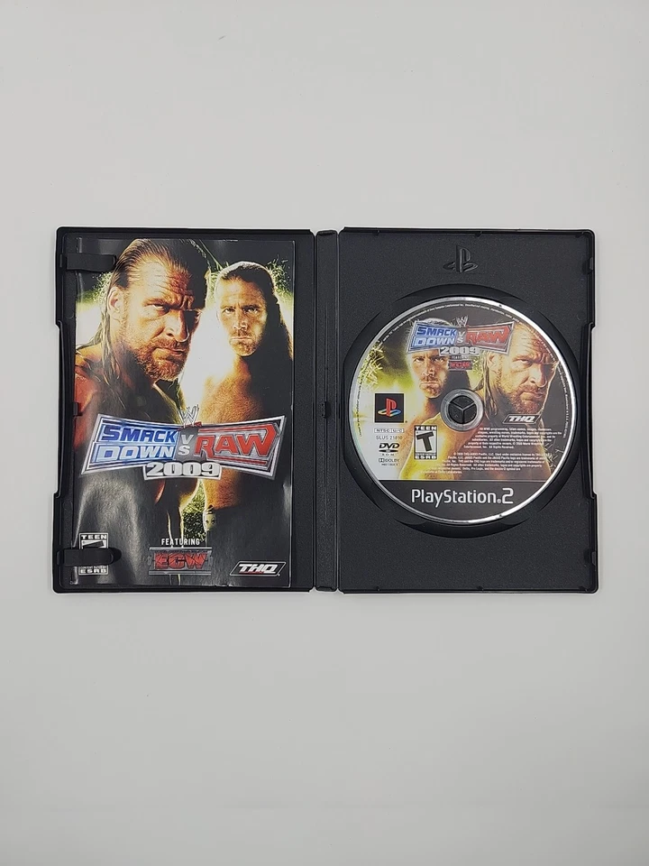 WWE SmackDown VS Raw 2009 PS2 PlayStation 2 Complete CIB - Image 3 of 4