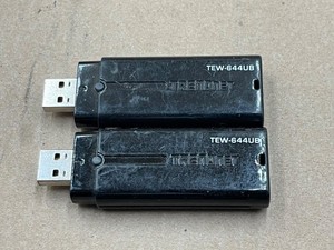 Lot of 2 TRENDnet Wireless N USB Adapter TEW-644UB