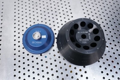 Beckman F1010 Fixed Angle Aluminum Rotor 26,000 RPM w/cover allegra centrifuge