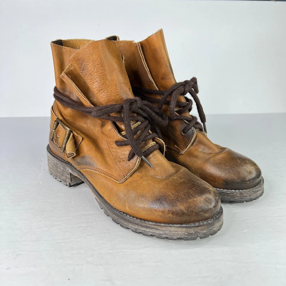 Кожаные сапоги Jeffrey Campbell 1953 г. коричневые женские 36 - Изображение 2 из 4