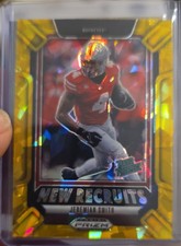 2025 Panini Prizm Draft Picks - New Recruits Jeremiah Smith #25 Gold Ice...