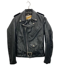 Perfecto by Schott 618 Double Riders Jacket Size 32 Black Leather Biker Tag