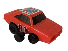 Vintage 1980 Warner Bros Dukes of Hazzard General Lee Wind Up Racer Car WORKS