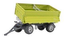BRUDER,Light green tipping trailer Scale:1/16, 1/16, BRU2203