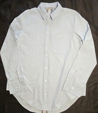 Womens Athleta Long Sleeve Blue Button Front Shirt Size Small - NICE