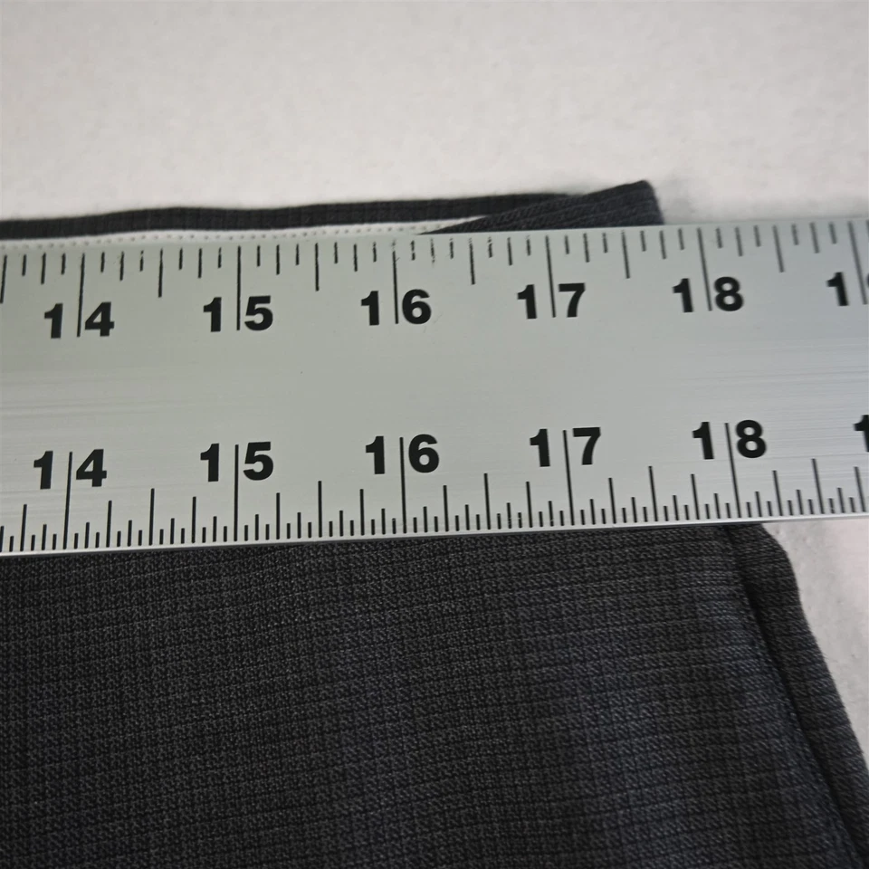 Jack Victor 34x34 Gray Check 100% Wool Spike Flat Front Straight Mens Pants - Image 2 of 4