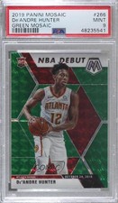 2019-20 Panini Mosaic NBA Debut Green Prizm De'Andre Hunter #266 PSA 9 MINT 8d2