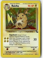 Raichu (14) Holo Rare Fossil 14/62 Unlimited MP on eBay