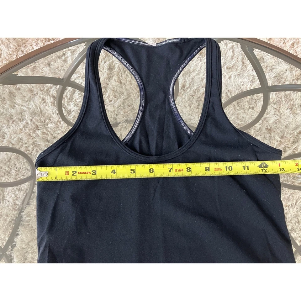 Camiseta sin mangas Lululemon negra espalda deportiva ropa deportiva entrenamiento Foto 4 de 4