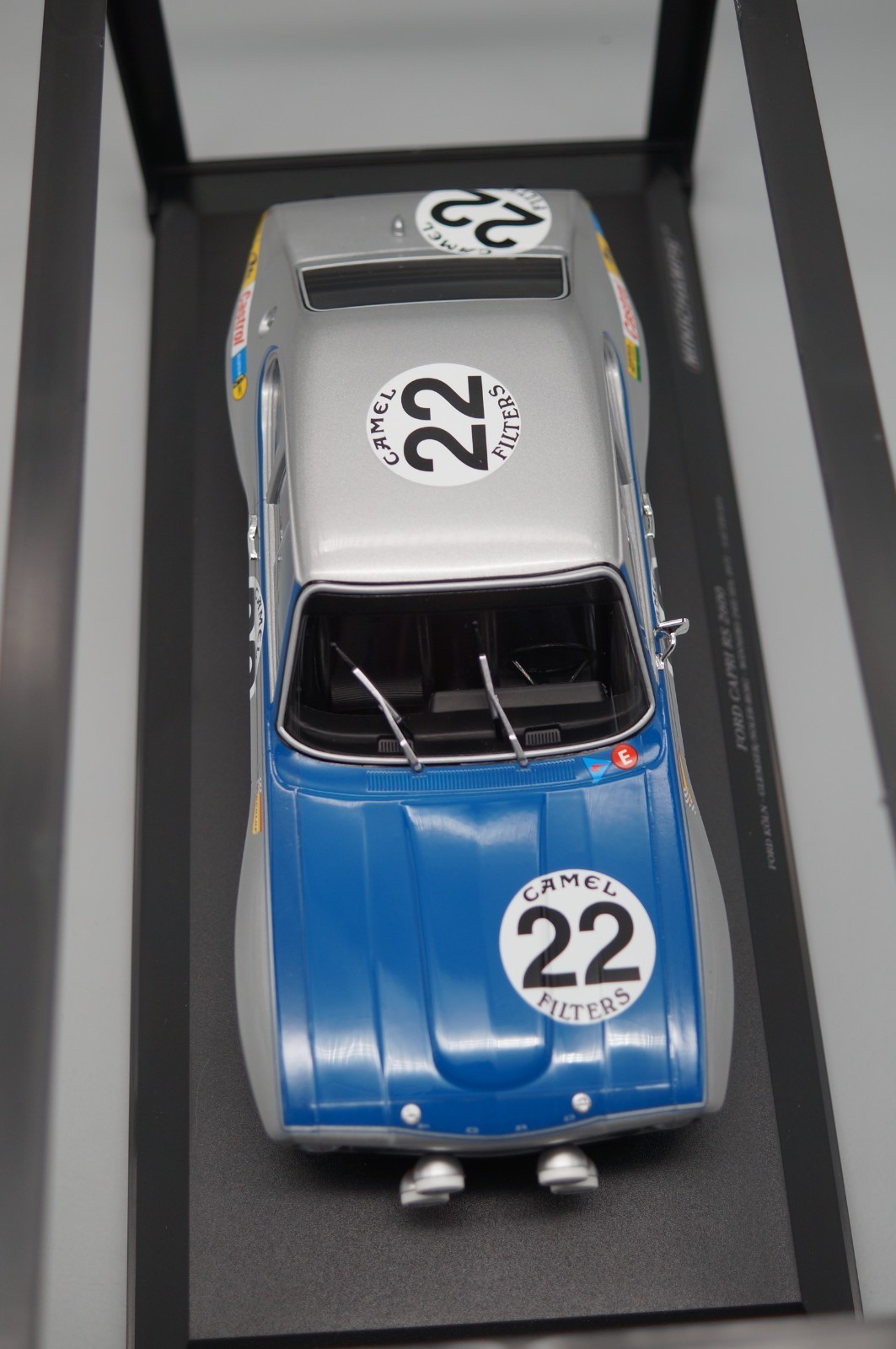 Minichamps Ford Capri RS 2600 #22 Jägermeister DRM 1973 1:18 – Nummerierte Erstauflage inkl. Zertifikat & Originalbox – Bild 5