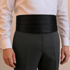 2 Pcs Men'S Cumberbund, Adjustable Cummerbund for Men, Tuxedo Belt Accessorie...