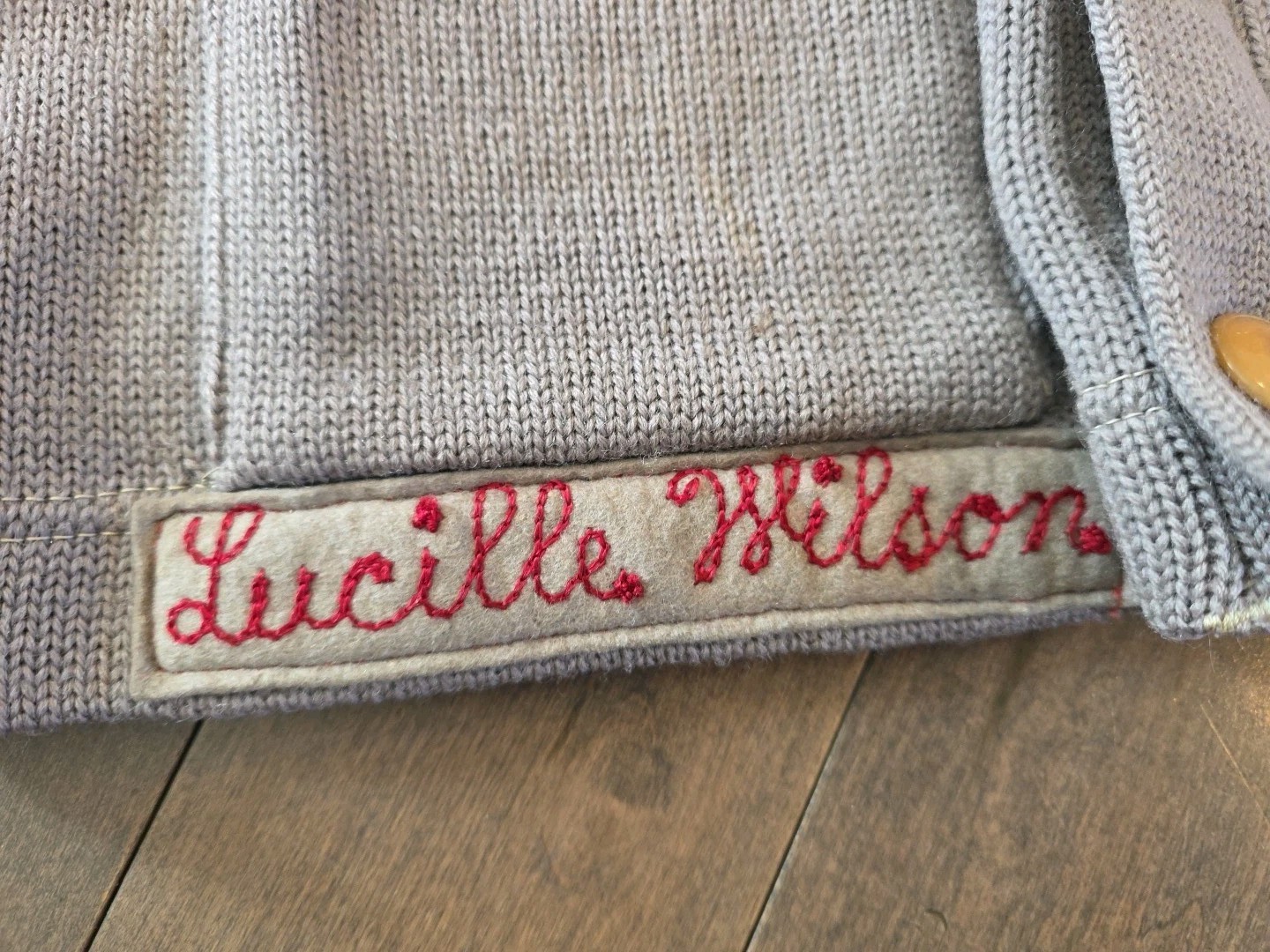 Vintage 30s 40s Huston Pugh Co Wool Fraternity Va… - image 2