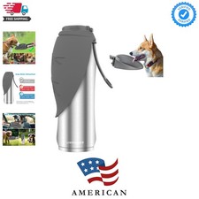 27 Oz Insulated Dog Water Bottle - Portable  Leak-Proof for Outdoor Adventures