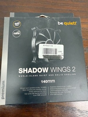 be quiet! Shadow Wings 2 140mm PWM, airflow-optimized fan blades, whisper-quiet
