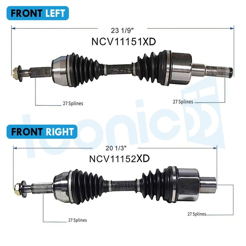 Передняя ось CV Xtreme Duty для 03–05 Ford Explorer Sport Trac 03–11 Ford Ranger - Изображение 2 из 4