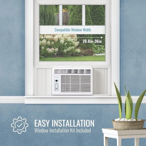 Keystone 8,000 BTU 115V Window/Wall Air Conditioner 3,500 BTU Supplemental Heat - Picture 4 of 8