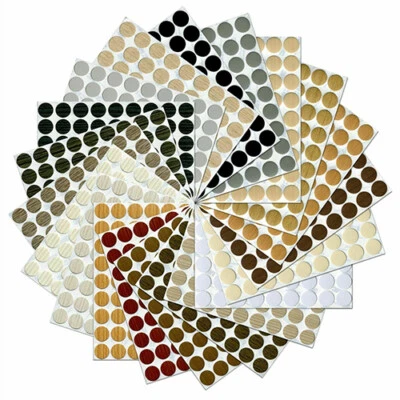 KSM DIRECT Self Adhesive Screw Cover Caps Nail Decorative Cam Covers Ø13mm NEW HIGH QUALITY