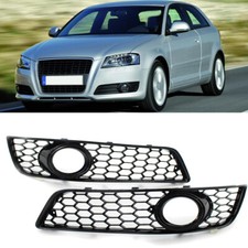 Für Audi A3 8P 2008-2013 Stoßfänger Nebelscheinwerfer Kühlergrill Waben schwarz