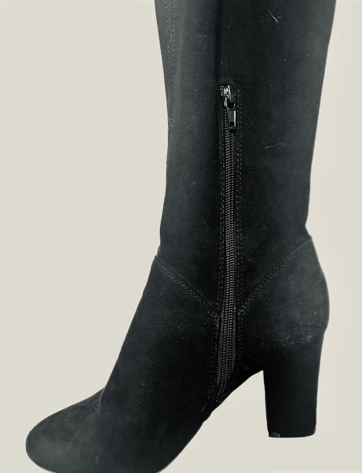 Call It Spring Collin Suede Over the Knee Black Heel Boots Size 8.5 Women’s - Image 4 of 4