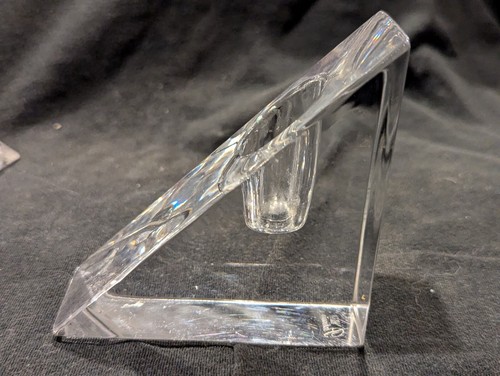 Set di 2 - Mikasa Serie Platino Cristallo "Prisma Tri-Candeleholder" - LEGGI BENE - Foto 7 di 13