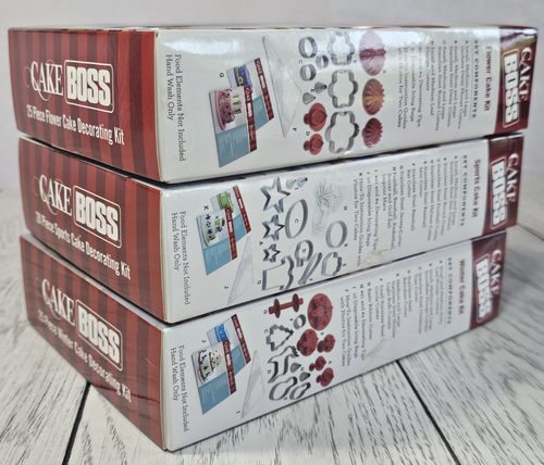 NEW Cake Boss Decorating Kit 78 Pieces Total - 3 Kits Flowers, Sports & Winter! - Picture 11 of 15