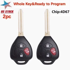 2 For Toyota RAV4 2006 2007 2008 2009 2010 Car Remote Keyless Entry Key Fob 4D67