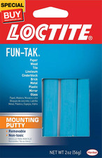Fun-Tak Mounting Putty, 2 oz, 1, Wallet