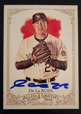 Jorge De La Rosa Signed 2012 Topps Allen & Ginter #253 Colorado Rockies COA