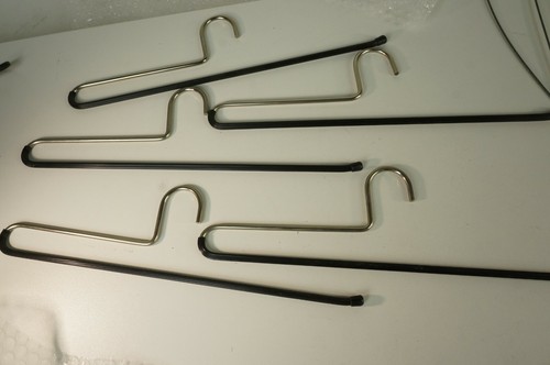 5 Hosenbügel 33 cm schwere Ausführung mit rutschfestem Überzug Z-1409