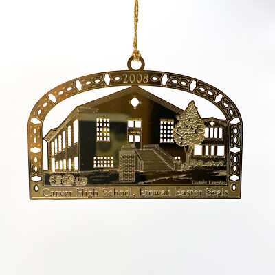 ETOWAH COUNTY (Alabama) Vintage 2008 Gold Christmas Ornament - High School