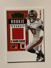 KeSHAWN VAUGHN 2020 PANINI CONTENDERS NFL - ROOKIE PATCH TICKET VARIATION GREEN