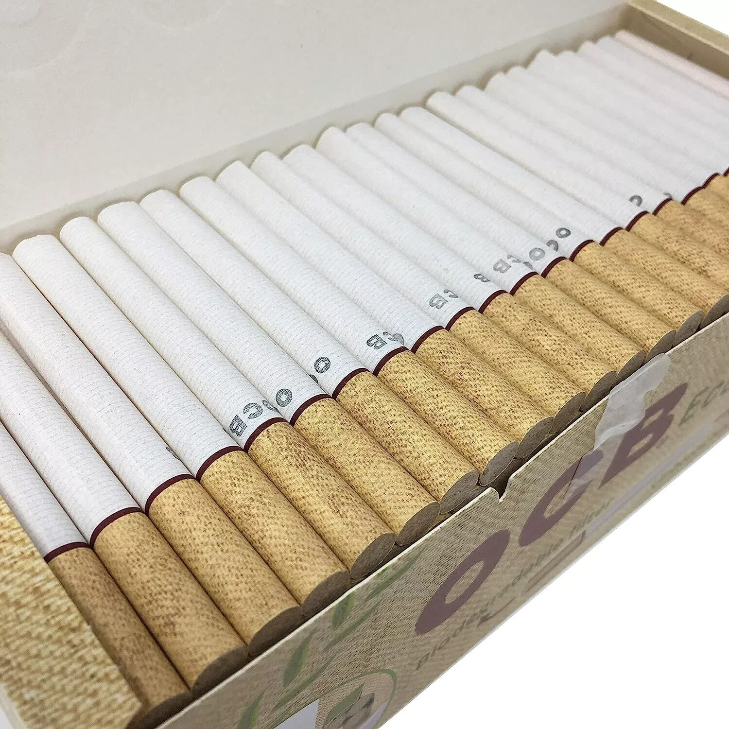 OCB ECO / EMPTY Cigarette Filter Tubes(250 x 2 packs) UNBLEACHED -make ...