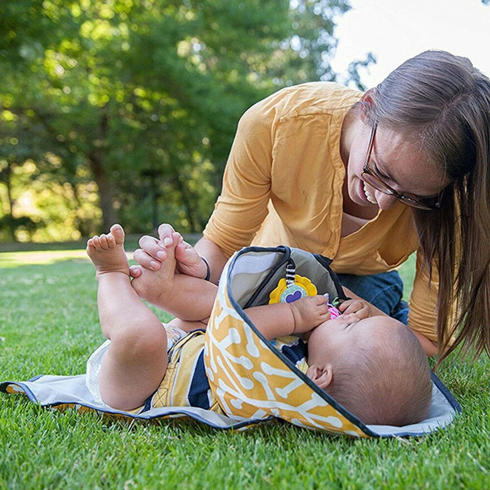 Waterproof Portable Baby Diaper Travel Home Change Changing Mat Pad Nappy Bag AU - image 4 of 4